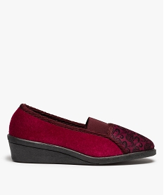 BOOTS NOIR PANTOUFLE BORDEAUX:30485810063-Textile/Textile/Elastomere/Textile/