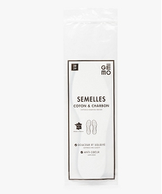 semelles adultes coton et charbon- taille du 3435 au 4445 blanc standardC786001_2
