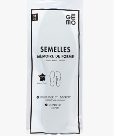 semelles antibacteriennes en mousse memoire de forme bleu standardC786301_2