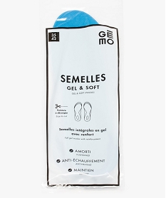 semelles gel soft anti-echauffement et amortissantes bleuC786401_3