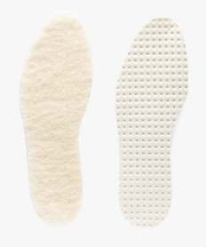 GEMO Semelles hiver en laine et latex blanc standard
