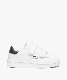GEMO Baskets garçon unies à scratchs - Slazenger Miram blanc chine