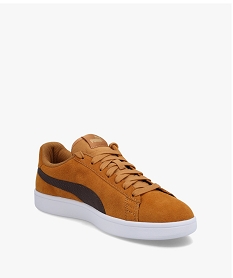 baskets homme dessus cuir bicolore - puma smash orangeC799201_2