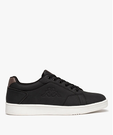 GEMO Baskets homme unies à lacets – Kappa Noir