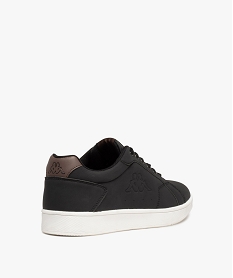 baskets homme unies a lacets - kappa noirC799901_4