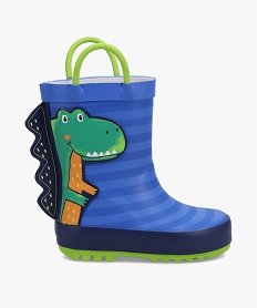 bottes de pluie bebe dinosaure avec anses bleuC807901_1