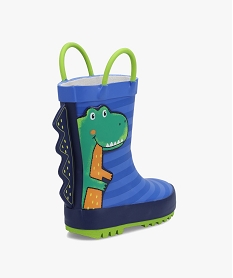 bottes de pluie bebe dinosaure avec anses bleuC807901_4