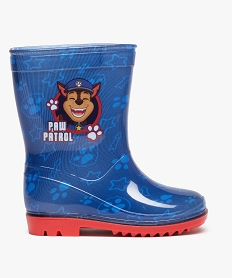 GEMO Bottes de pluie garçon imprimées à semelle crantée – Pat’ Patrouille Bleu