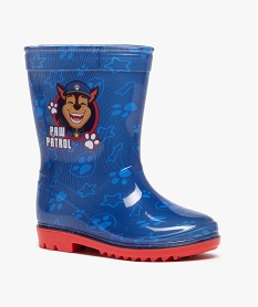 bottes de pluie garcon imprimees a semelle crantee - pat patrouille bleuC808501_2