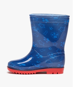 bottes de pluie garcon imprimees a semelle crantee - pat patrouille bleuC808501_3