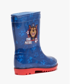 bottes de pluie garcon imprimees a semelle crantee - pat patrouille bleuC808501_4