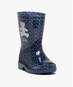 bottes de pluie fille a pois et a paillettes – lulucastagnette noirC808801_2