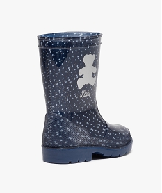 bottes de pluie fille a pois et a paillettes - lulucastagnette noirC808801_4