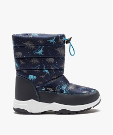 BOOTS NOIR NEIGE NOIR / BLEU:30934500015-Polyester/Polyester/Tpr/Polyester/