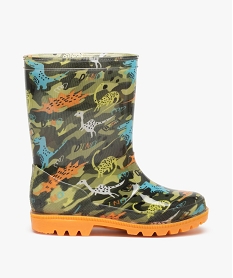 bottes de pluie garcon colorees a motifs dinosaures vertC809601_1