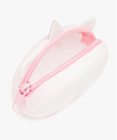 porte-monnaie enfant licorne en silicone souple blancC812301_4