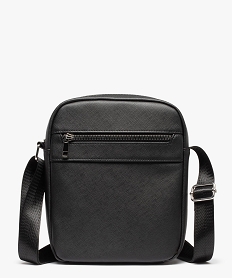sacoche avec fermetures zippees et bandouliere homme noirC813201_4