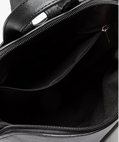 sac a dos femme texture a zip noirC815801_2