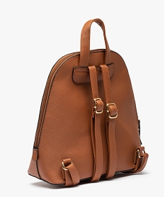 sac a dos femme texture a zip orange sacs a dos et sacs de voyageC815901_2