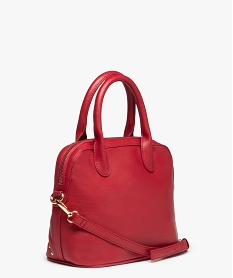 sac femme avec devant matelasse et clous metalliques rouge sacs a mainC816201_2