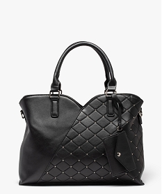 sac femme avec clous metalliques sur l’avant noir sacs a mainC816601_1