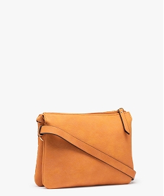 sac femme avec devant embosse porte travers jaune sacs bandouliereC817601_2