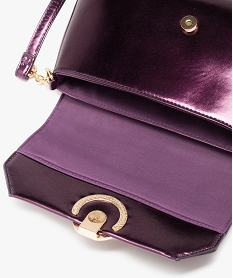 sac a main femme format mini avec rabat violetC817901_3