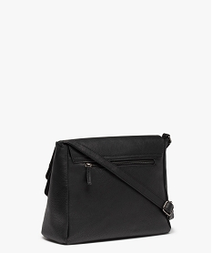 sac femme forme besace en matiere grainee avec touches pailletees noir standardC818501_2