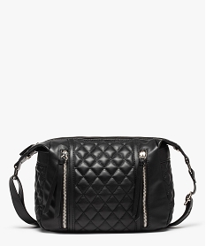 sac femme matelasse a details argentes noir sacs bandouliereC819001_1