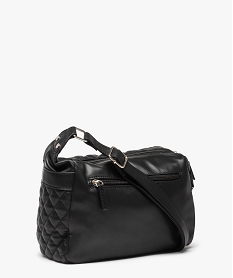 sac femme matelasse a details argentes noir sacs bandouliereC819001_2