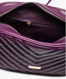 sac femme matelasse uni a bandouliere violet sacs bandouliereC821701_2