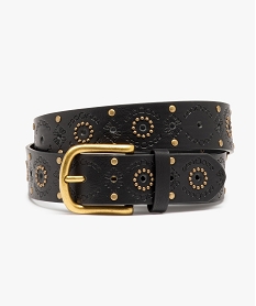 ceinture femme look boho avec perforations et clous noir autres accessoiresC823101_1