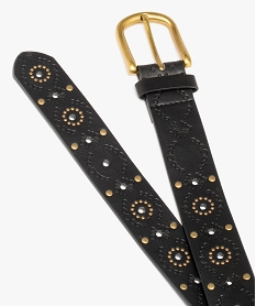 ceinture femme look boho avec perforations et clous noir autres accessoiresC823101_2