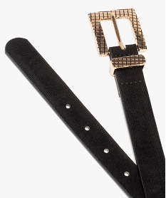 ceinture femme aspect velours avec boucle fantaisie noir autres accessoiresC823701_2