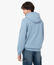 sweat homme molletonne a capuche bleu sweatsC825301_3