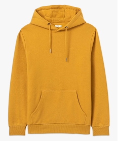 sweat homme molletonne a capuche jaune sweatsC825701_4