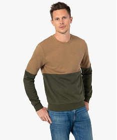 sweat homme bicolore vert sweatsC826401_1