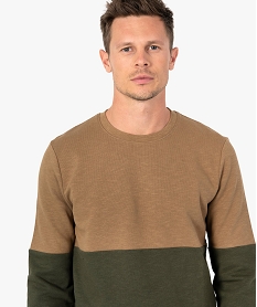 sweat homme bicolore vert sweatsC826401_2