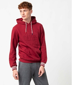 PORTEFEUILLE HMA 63JALUDA NOIR SWEAT ROUGE FONCE:40171500365-Coton////