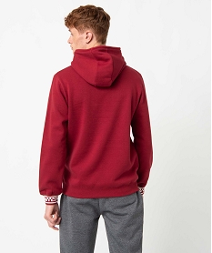 sweat homme a capuche avec logo embosse – camps united rouge sweatsC826901_3