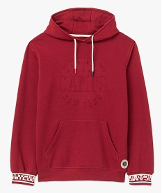 sweat homme a capuche avec logo embosse - camps united rougeC826901_4