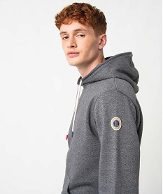 sweat homme a capuche - camps united gris sweatsC827001_2