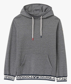 sweat homme a capuche - camps united gris sweatsC827001_4