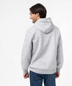 sweat homme a capuche avec interieur molletonne gris sweatsC827101_3