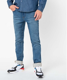 GEMO Jean homme coupe Slim aspect délavé Gris