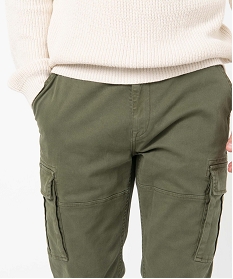 pantalon cargo coupe straight homme vert pantalons de costumeC830401_2