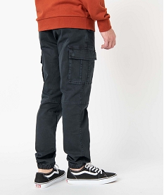 pantalon cargo coupe straight homme noirC830501_3