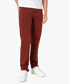 61RUNGLE MULTIC PANTALON MARRON CLAIR:40178100313-Coton////