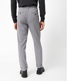 pantalon homme en toile avec taille ajustable gris pantalons de costumeC830701_3