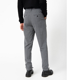 pantalon homme en toile avec taille ajustable imprime pantalons de costumeC830801_3